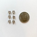 5 мм, цвет серебряный, 6 шт